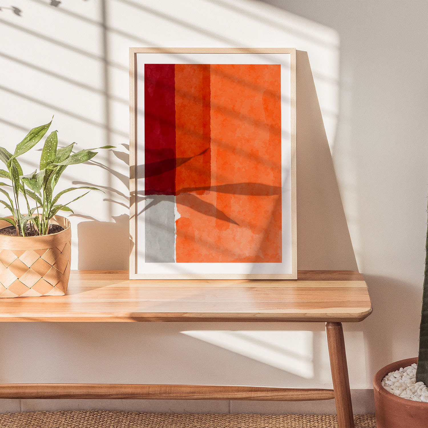 Mark Rothko Red and Orange Brushstrokes