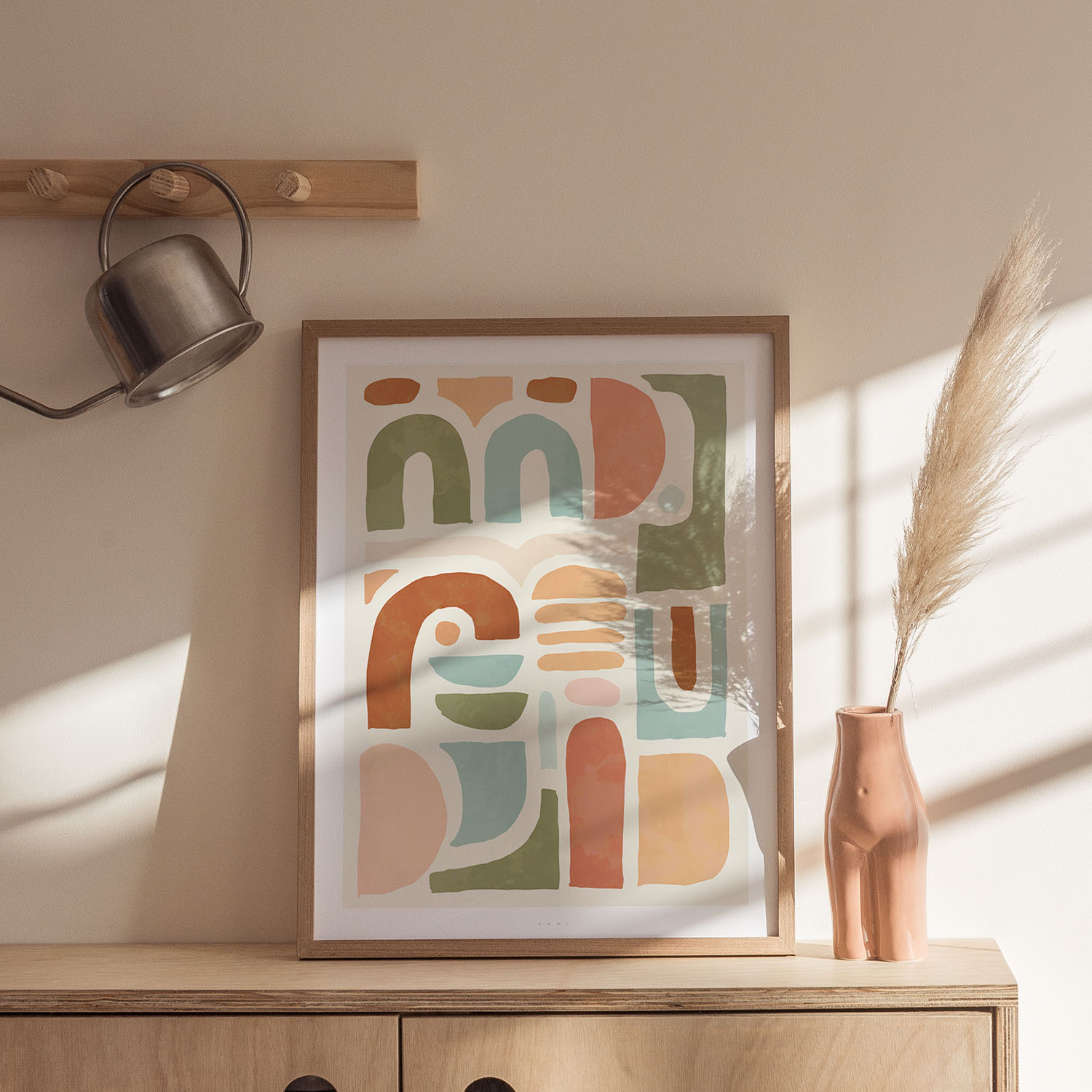 Boho Mid Century Vector Shapes