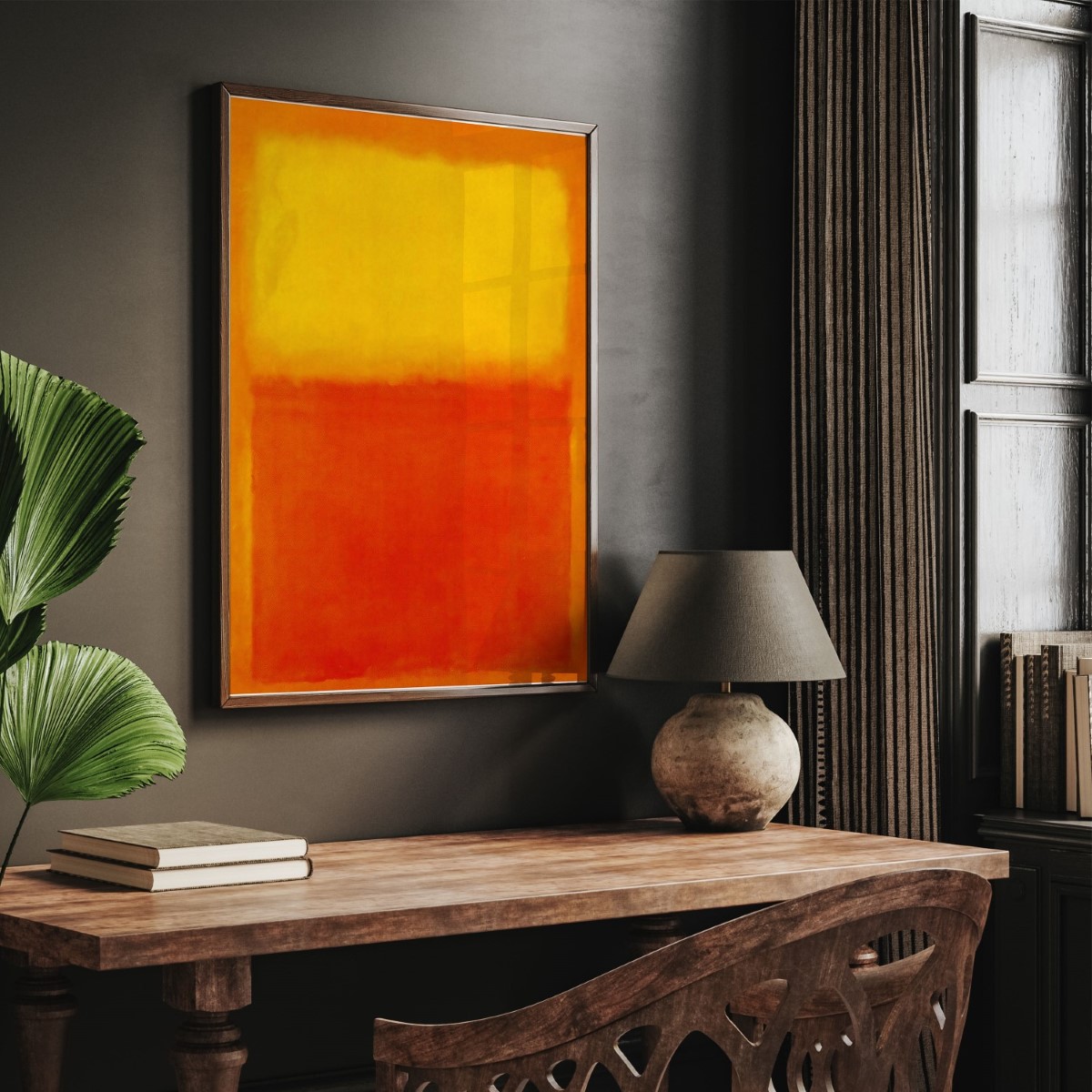 Orange and yellow by Mark Rothko (1956)