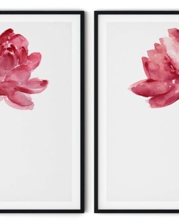 Set of 2 lotus flower