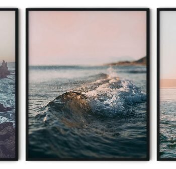 Set of 3 seascapes