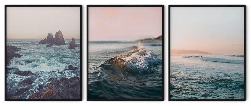 Set of 3 seascapes