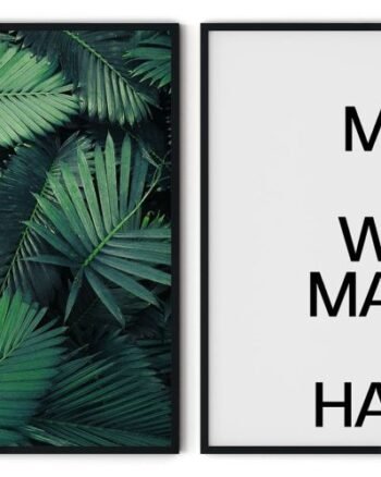 Set of 2 palm leaves and do more