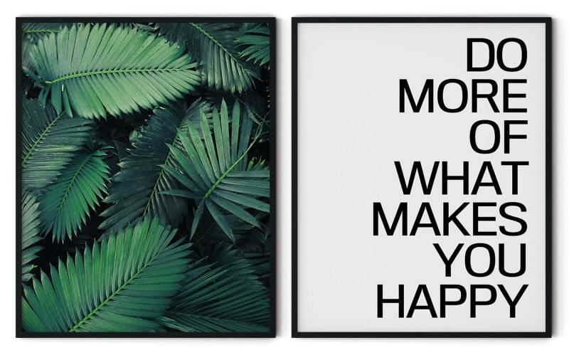 Set of 2 palm leaves and do more