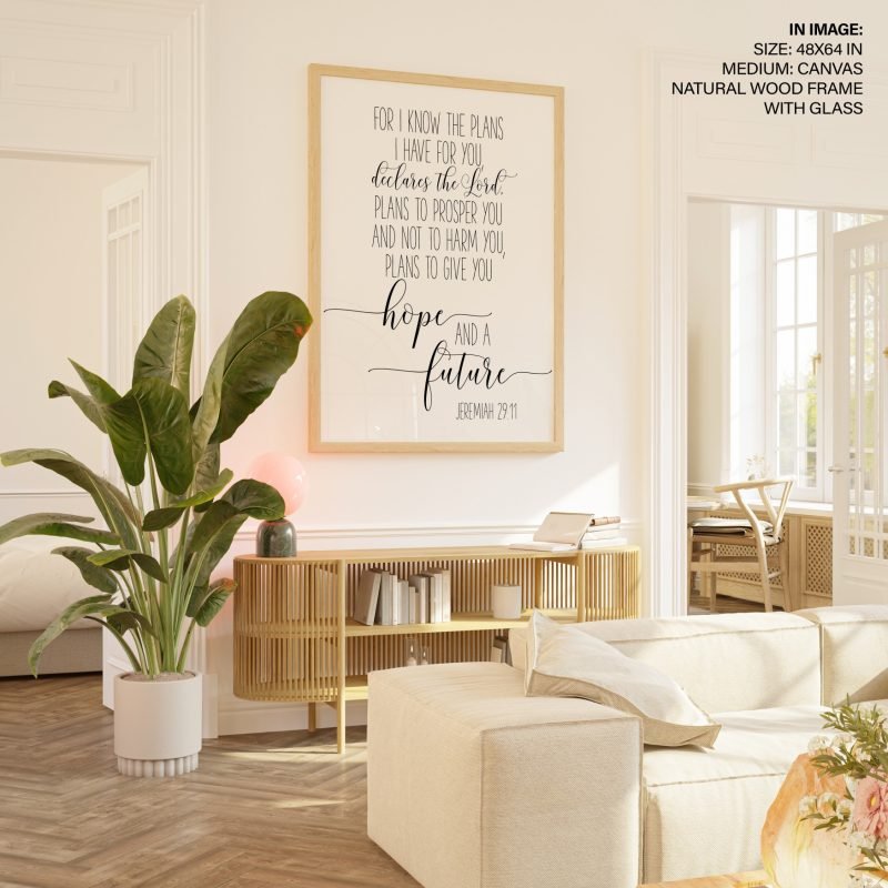 Bible Verse Art For I Know The Plans - Image 3