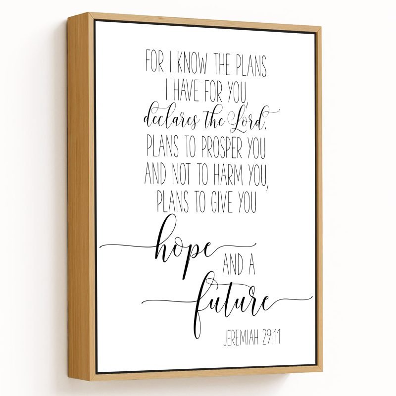Bible Verse Art For I Know The Plans