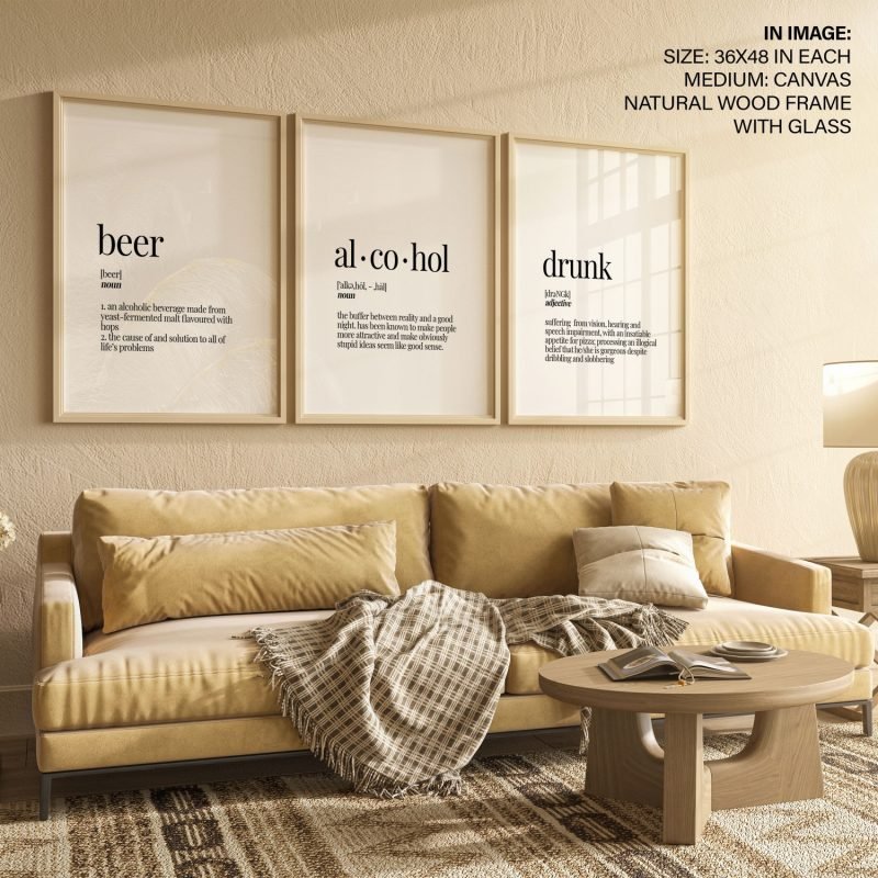 Set of 3 bar quote - beer, alcohol, drunk - Image 3