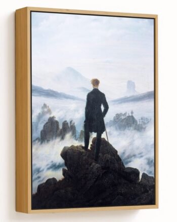The wanderer above the sea of fog by Caspar David Friedrich (1818)