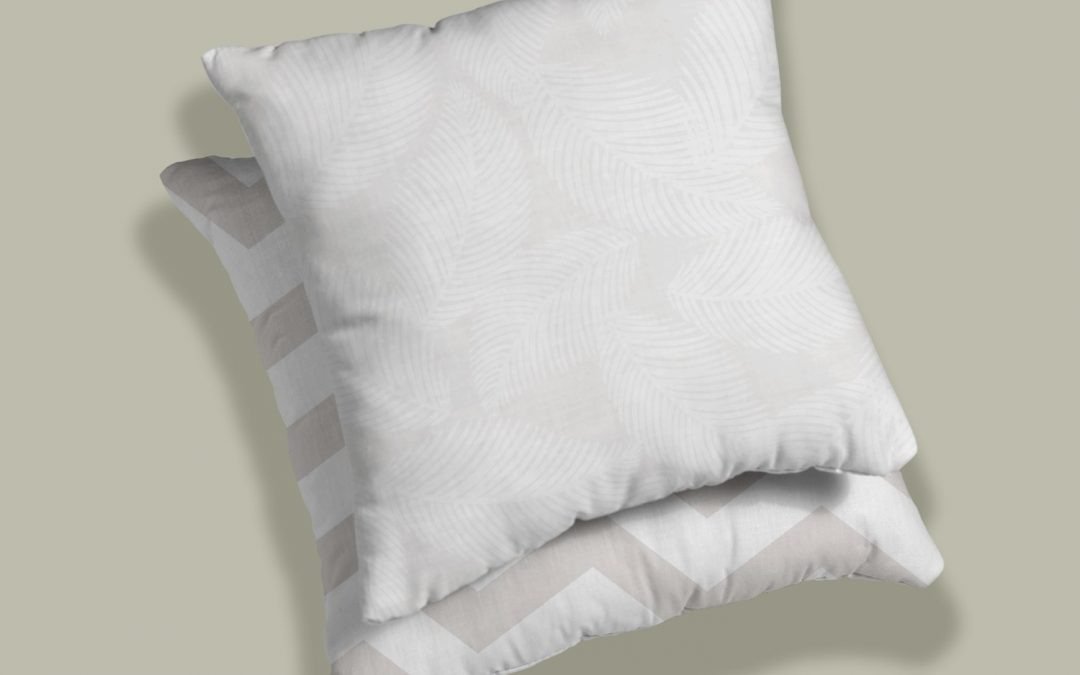 Set of 2 seamless botanical groove pattern cushion cover - Image 3