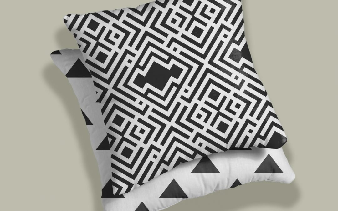 Set of 2 semblance geometric cushion cover - Image 4