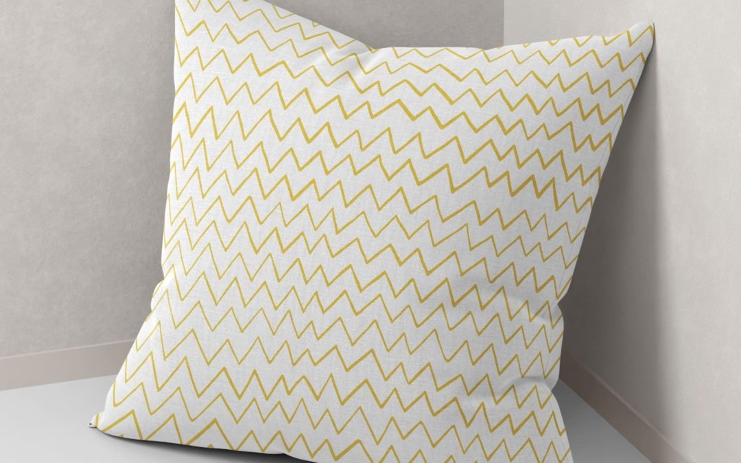 Set of 2 abstract botanical waves pattern cushion cover - Image 4