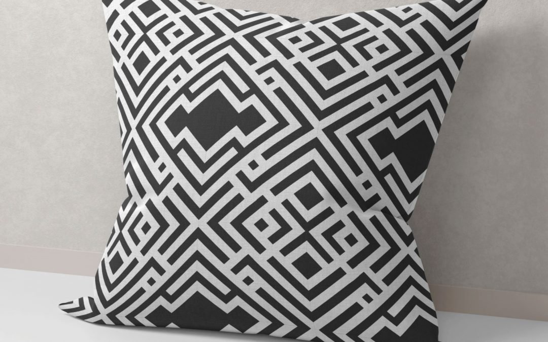 Set of 2 semblance geometric cushion cover - Image 5