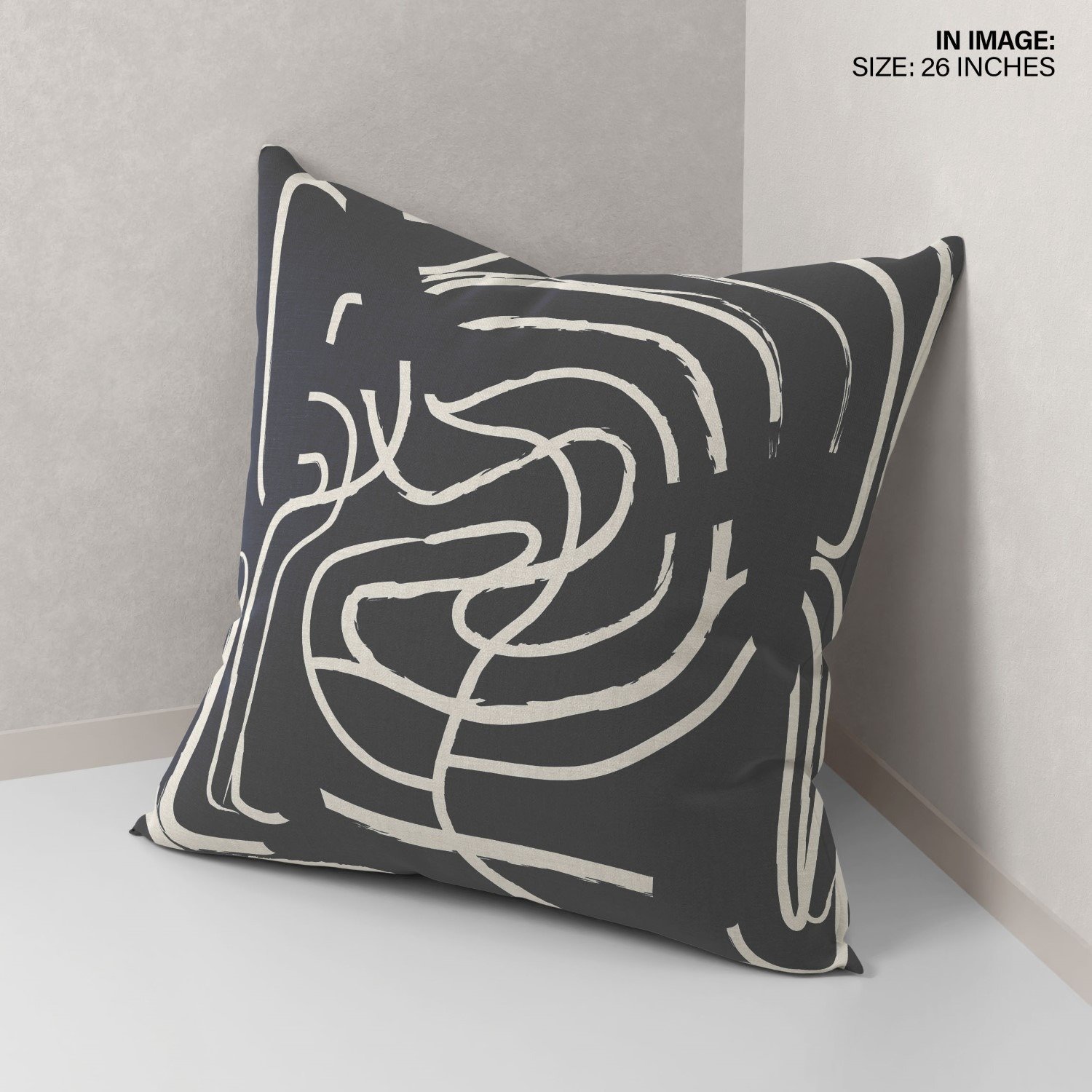 Set of 2 abstrue line pattern cushion cover - Image 6