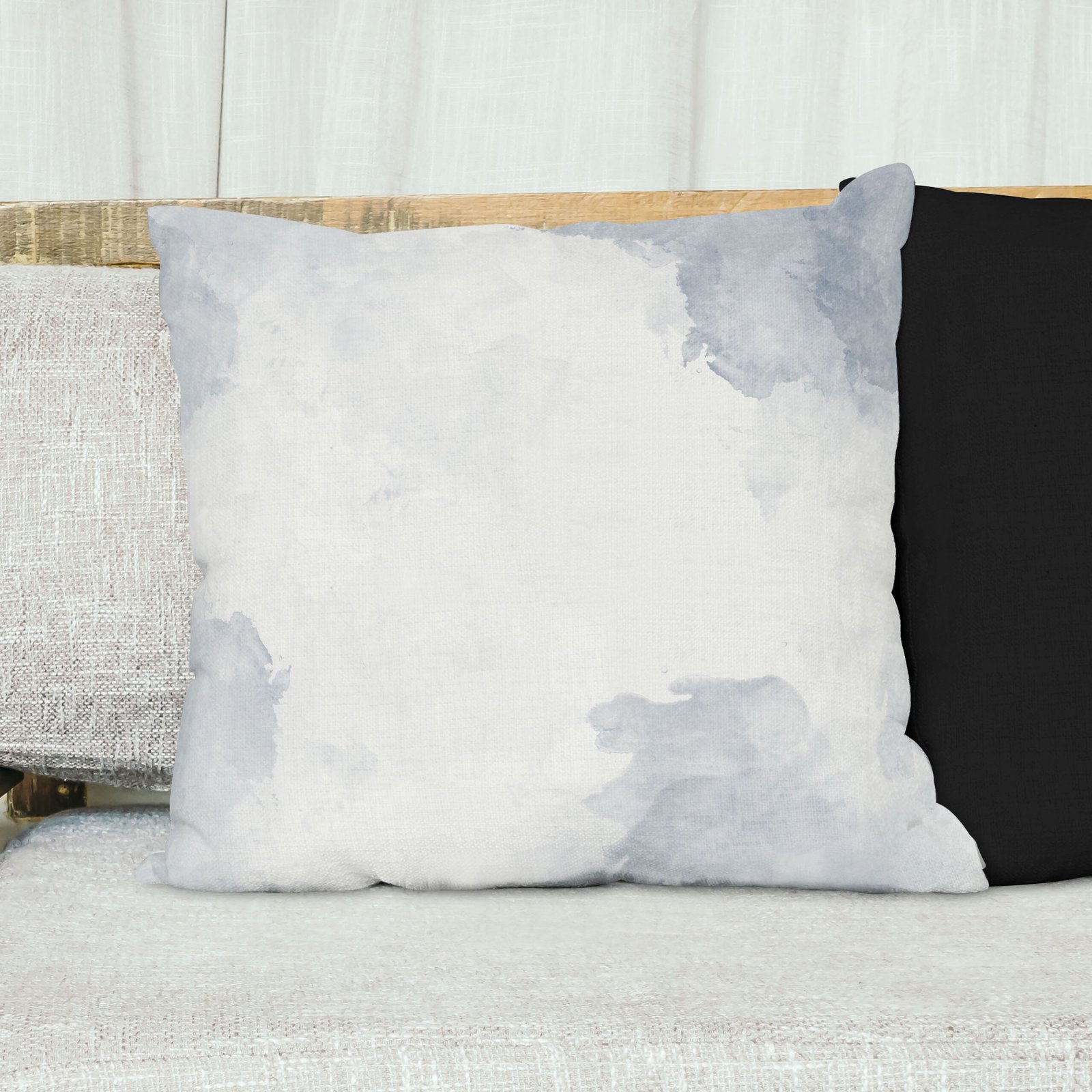 White watercolor speckle cushion cover - Image 5
