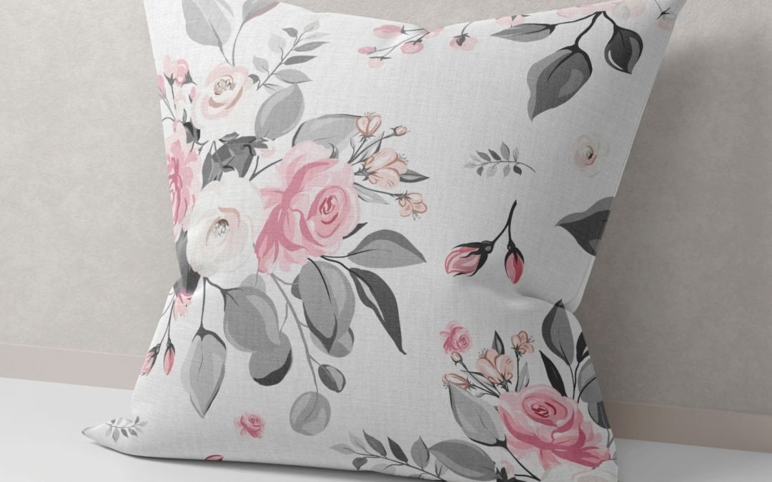 Set of 2 dusky floral cushion cover - Image 3