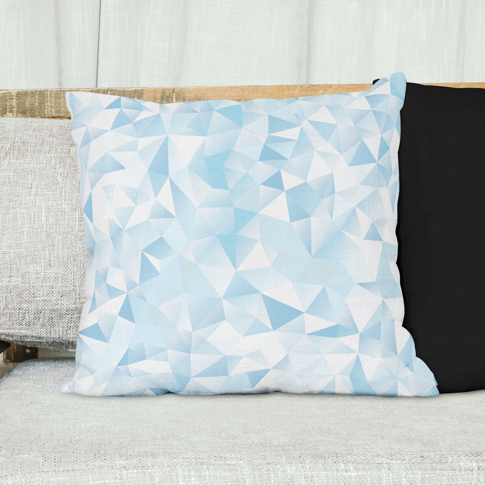 Blue and white 3d design cushion cover - Image 4