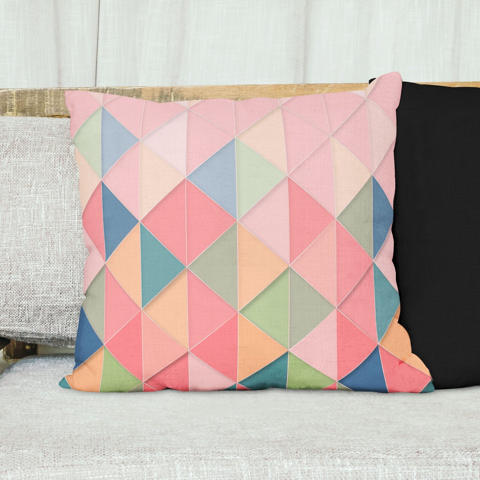 Colorful geometric cushion cover - Image 5