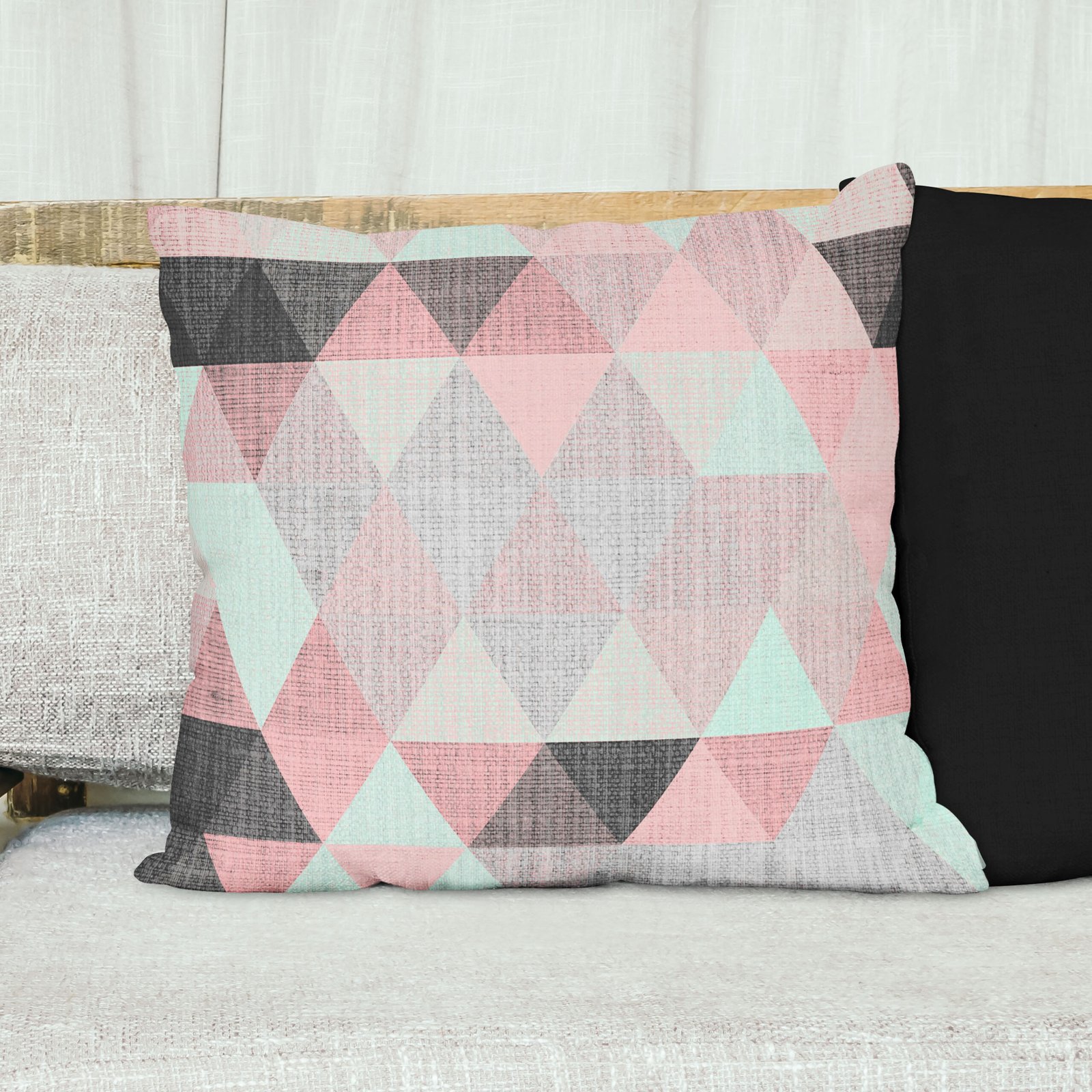 Geometric Scandinavian Art cushion cover - Image 5