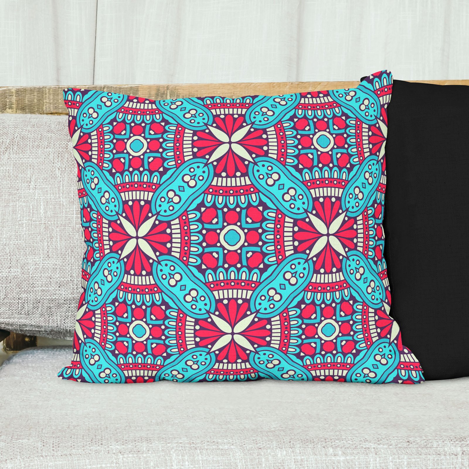 Colorful mandala pattern cusion cover - Image 3