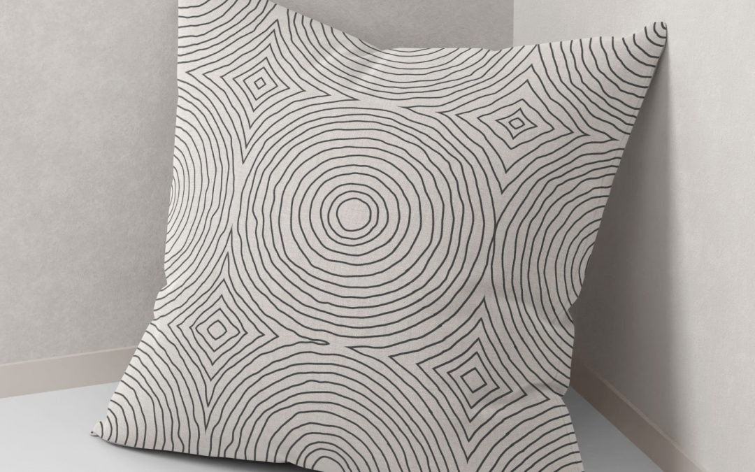 Set of 2 geometrical line drawing cushion cover - Image 6