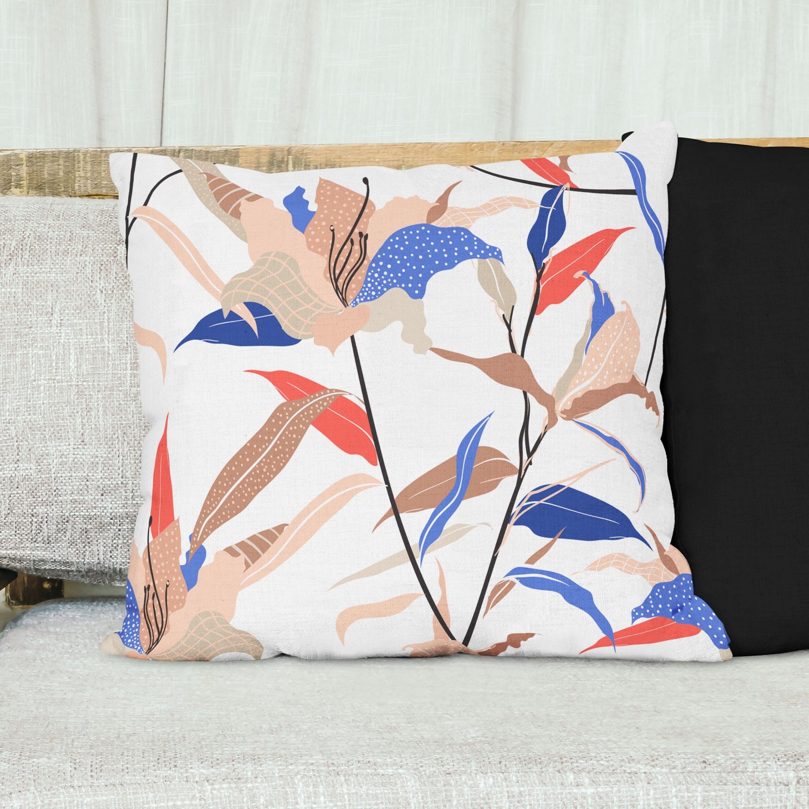 Minimalist Botanical cushion cover - Image 3