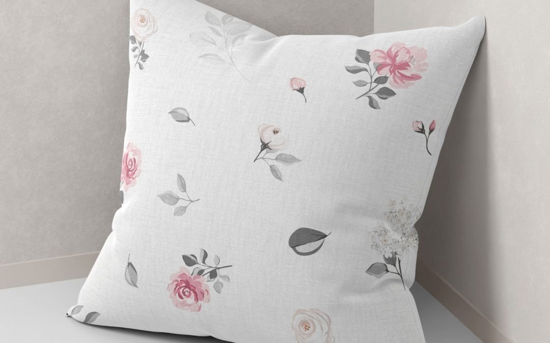 Set of 2 dusky floral cushion cover - Image 4