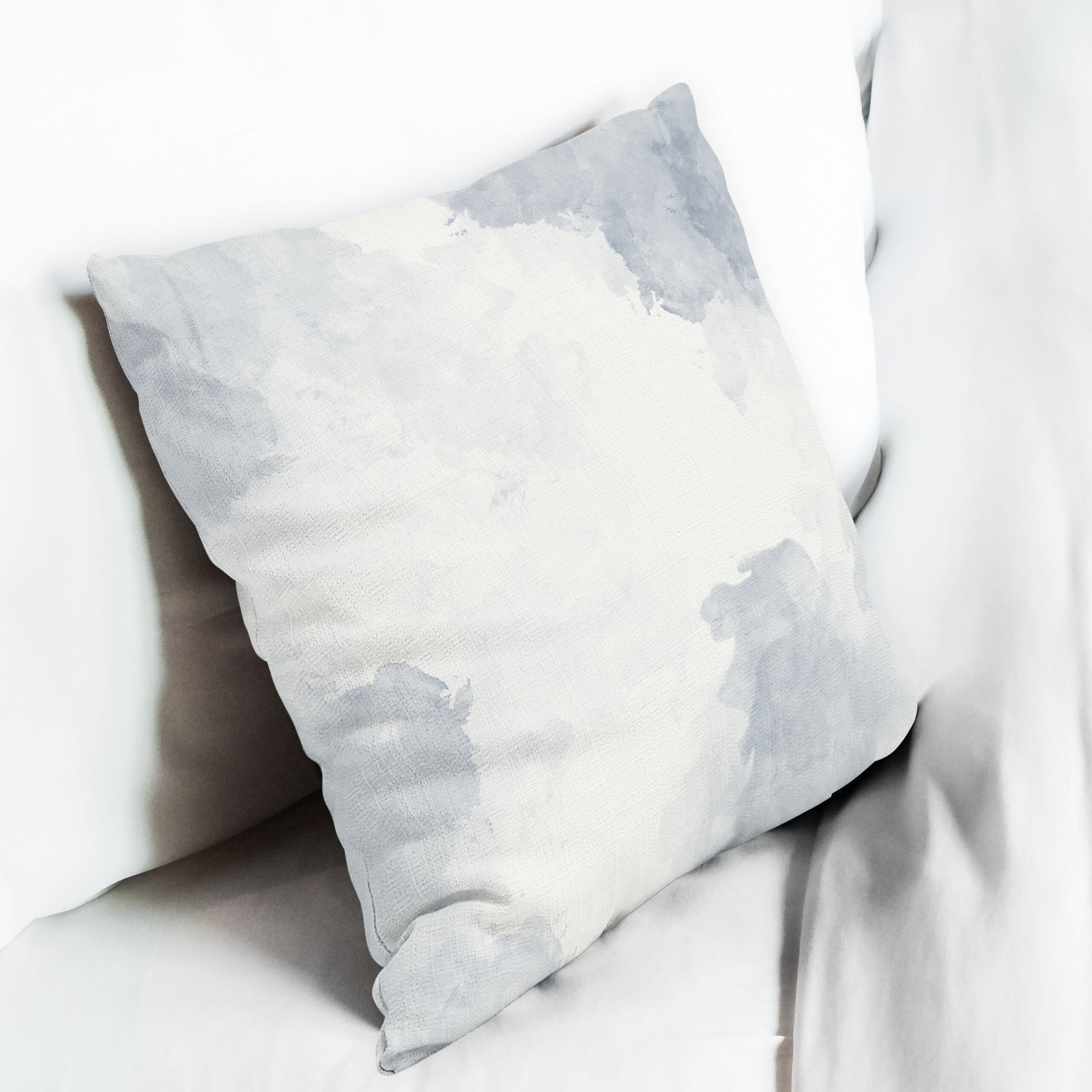 White watercolor speckle cushion cover - Image 6