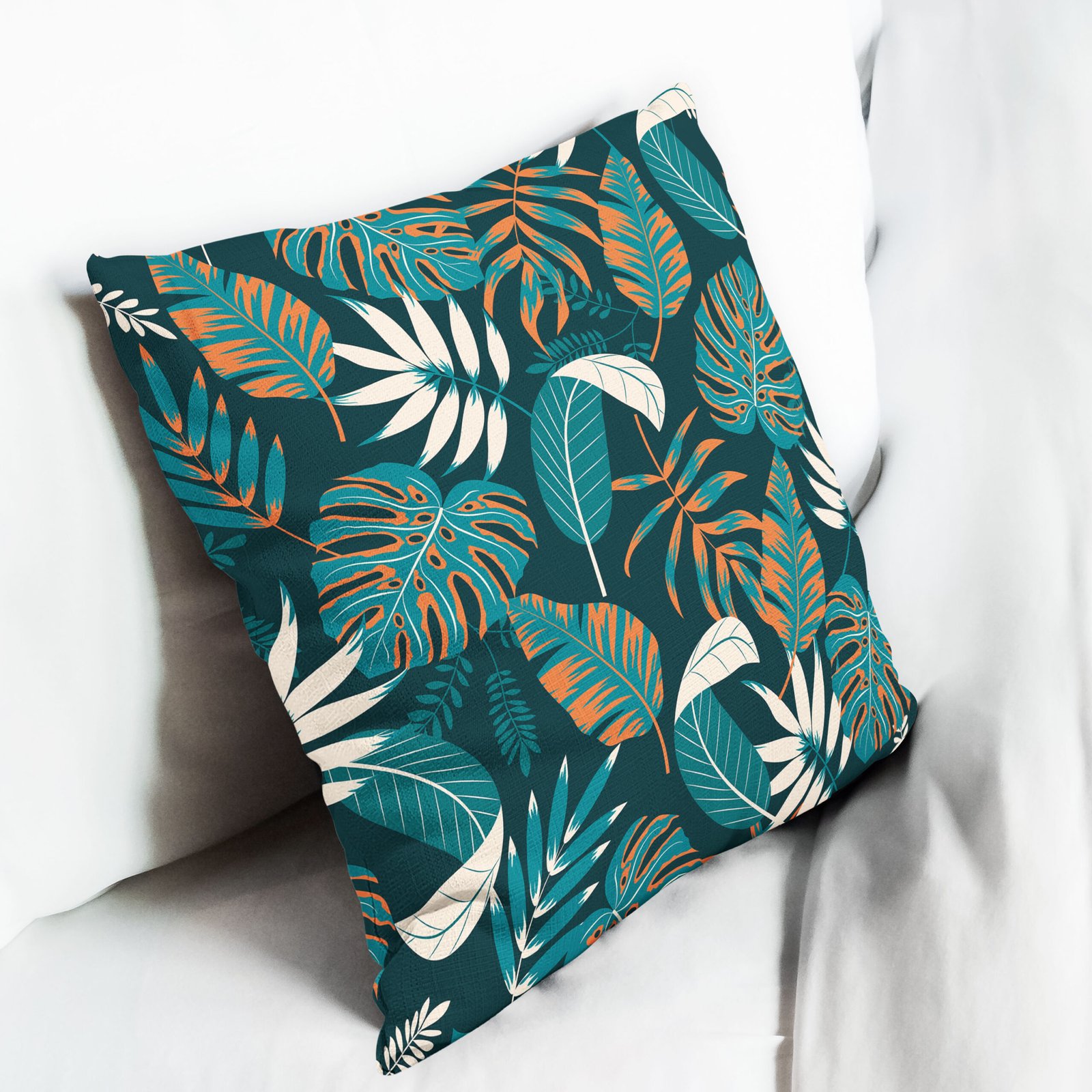 Seamless monstera leaves cushion cover - Image 6