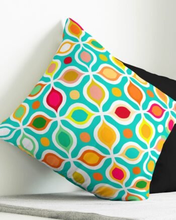 Cubic geometric cushion cover