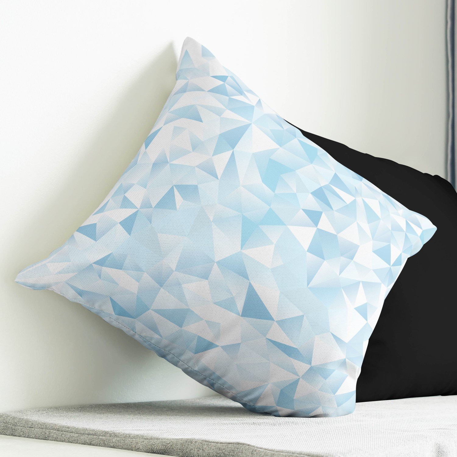 Blue and white 3d design cushion cover - Image 2