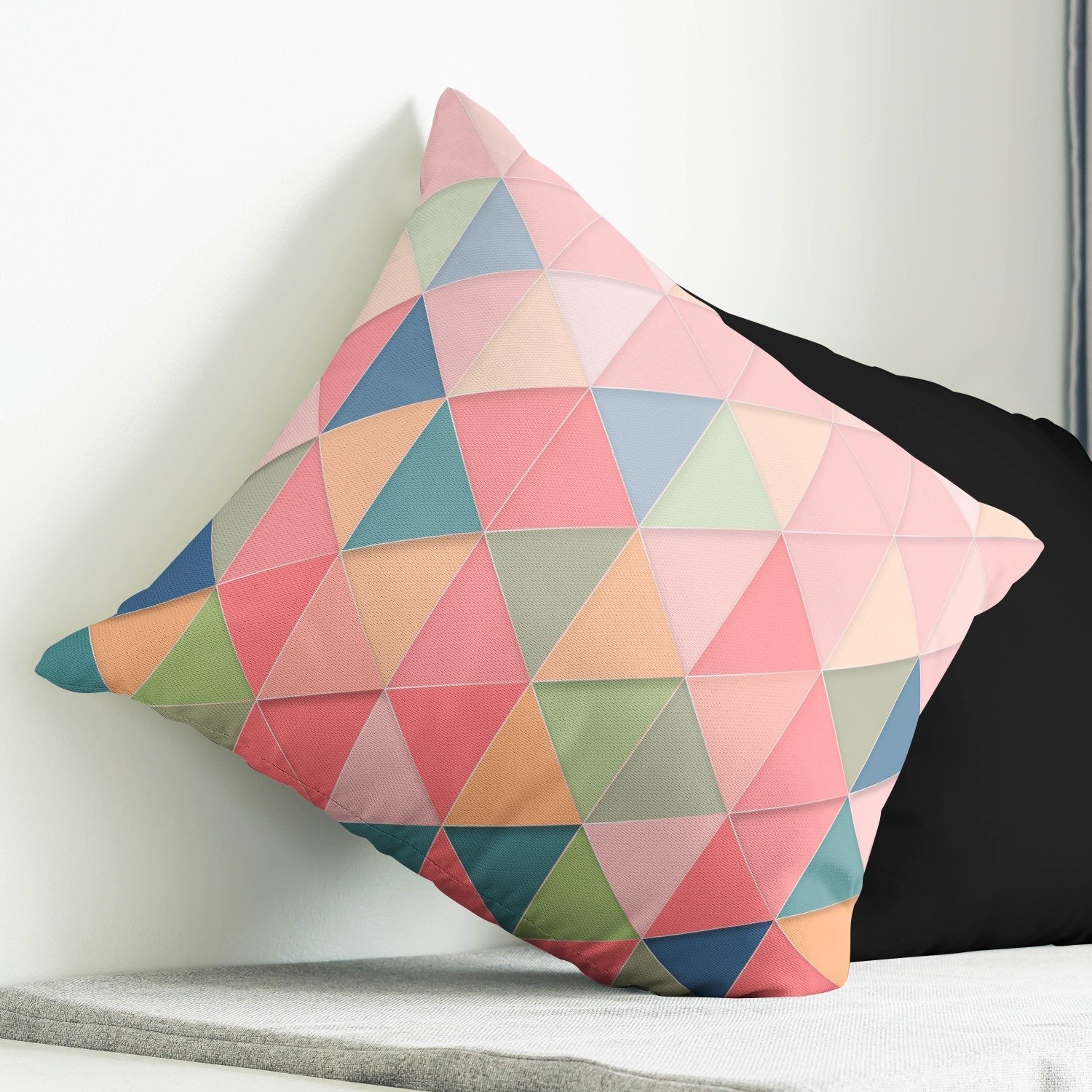 Colorful geometric cushion cover - Image 3