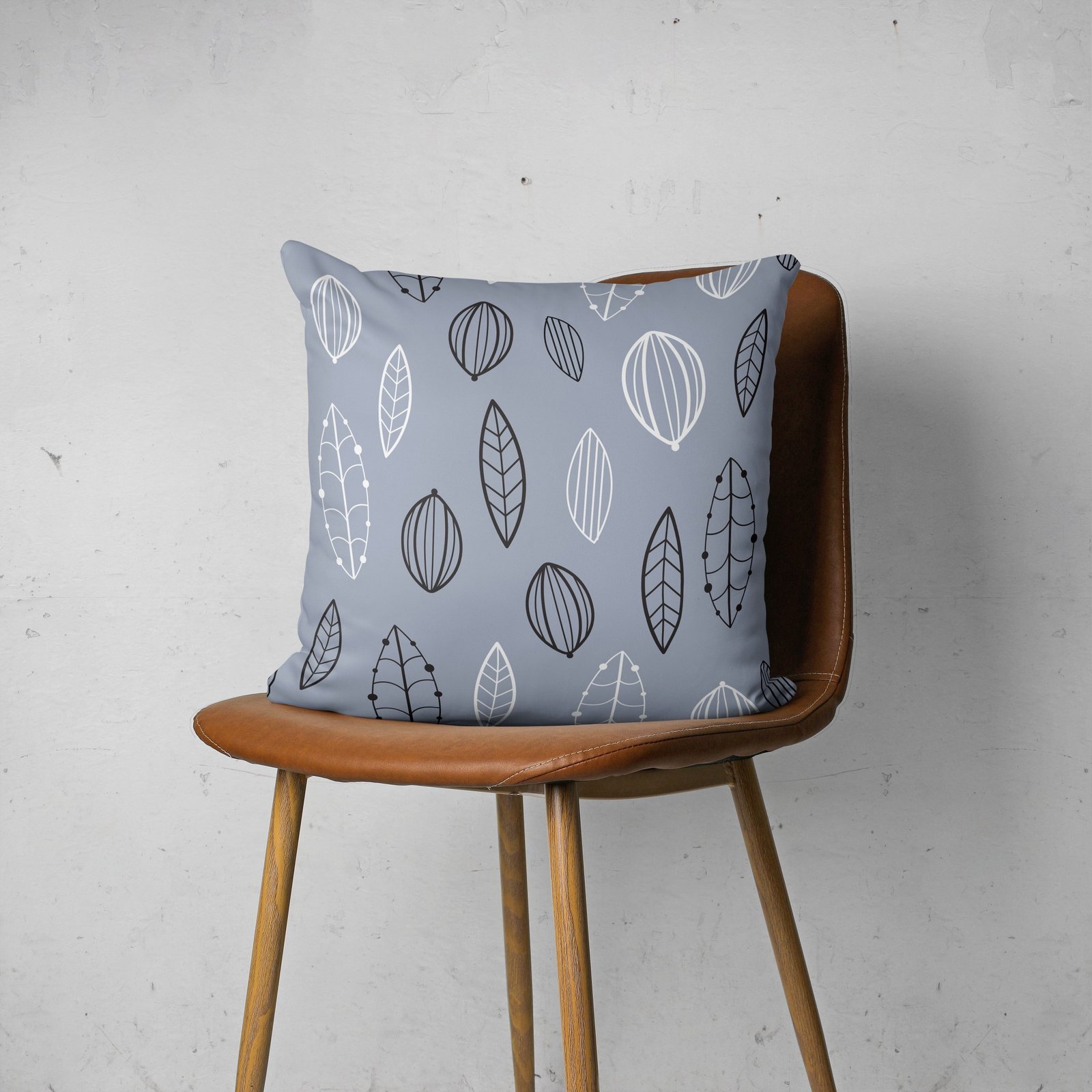 Line drawing leaves cushion cover - Image 4