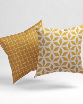 Set of 2 craven geometric pattern cushion cover