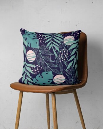 Abstract seamless botanical cushion cover