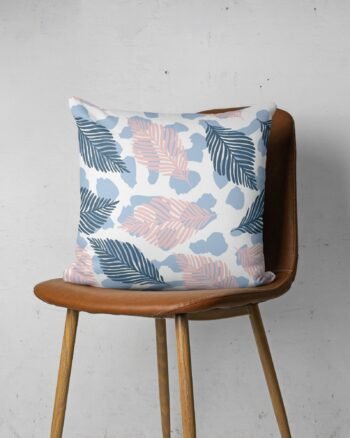 Seamless leaves cushion cover