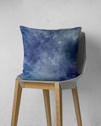 Purple abstract watercolor speckle cushion cover