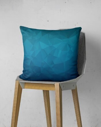 Blue-3d design cushion cover