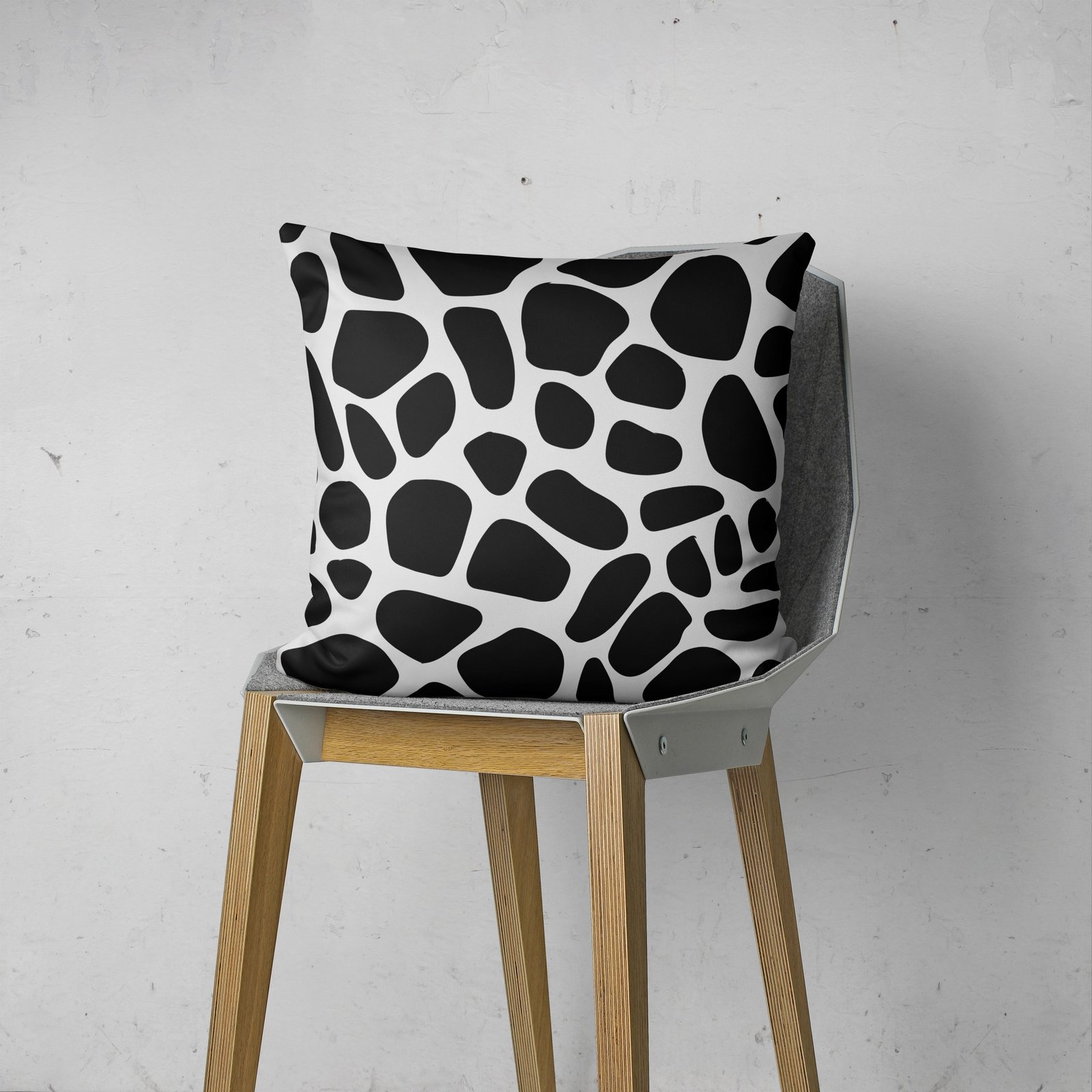 Black and white zebra print cushion cover - Image 4