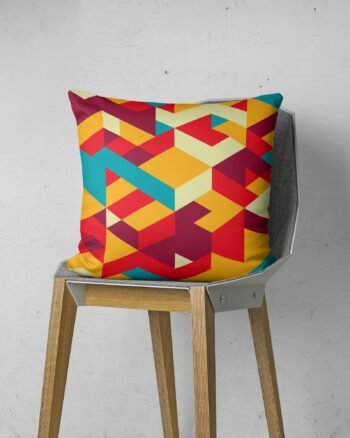 Lines geometric cushion cover