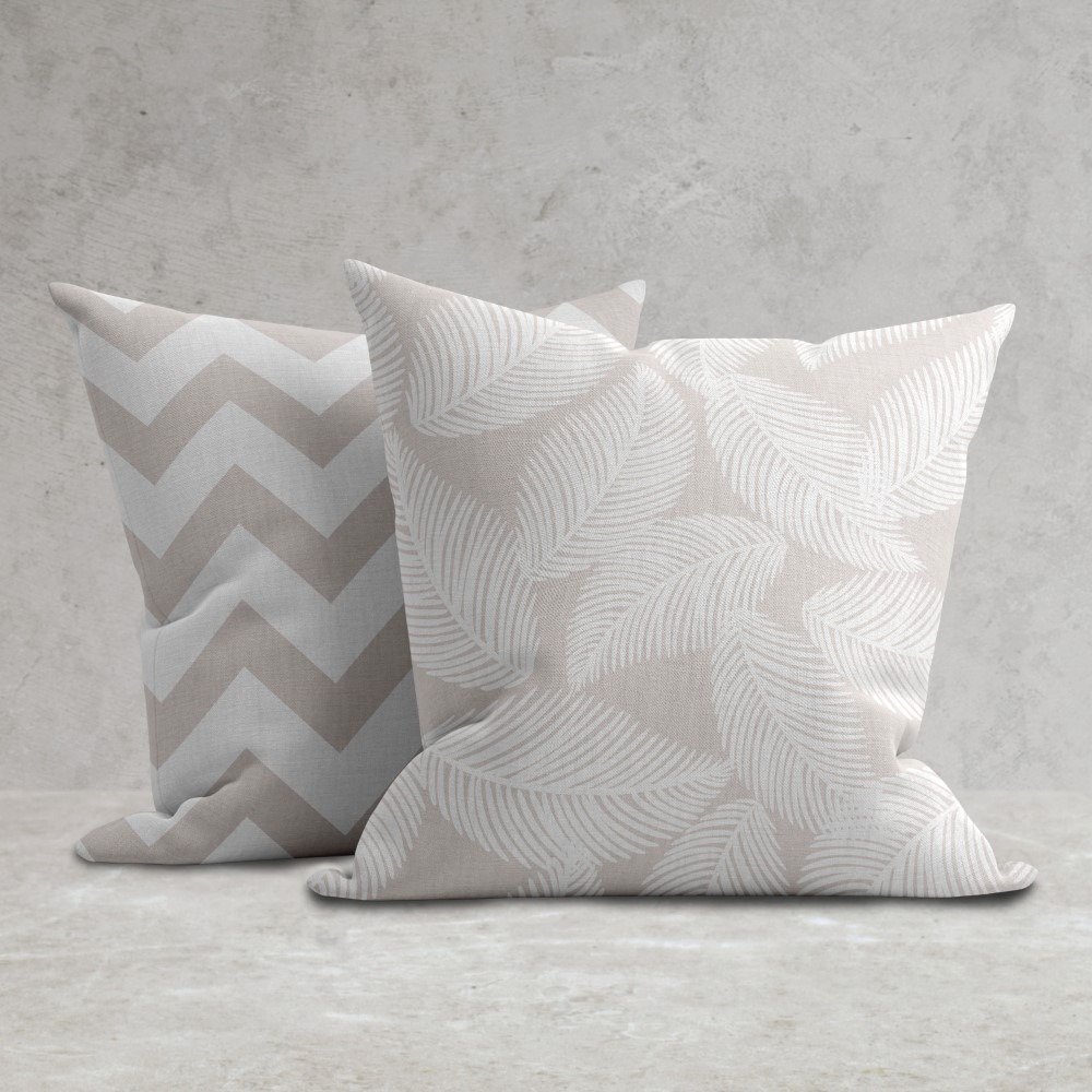 Set of 2 seamless botanical groove pattern cushion cover - Image 6