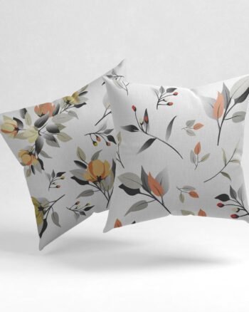 Set of 2 alluring botanical pattern cushion cover