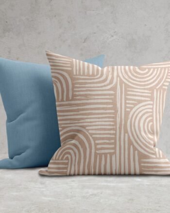 Set of 2 mid century line cushion cover