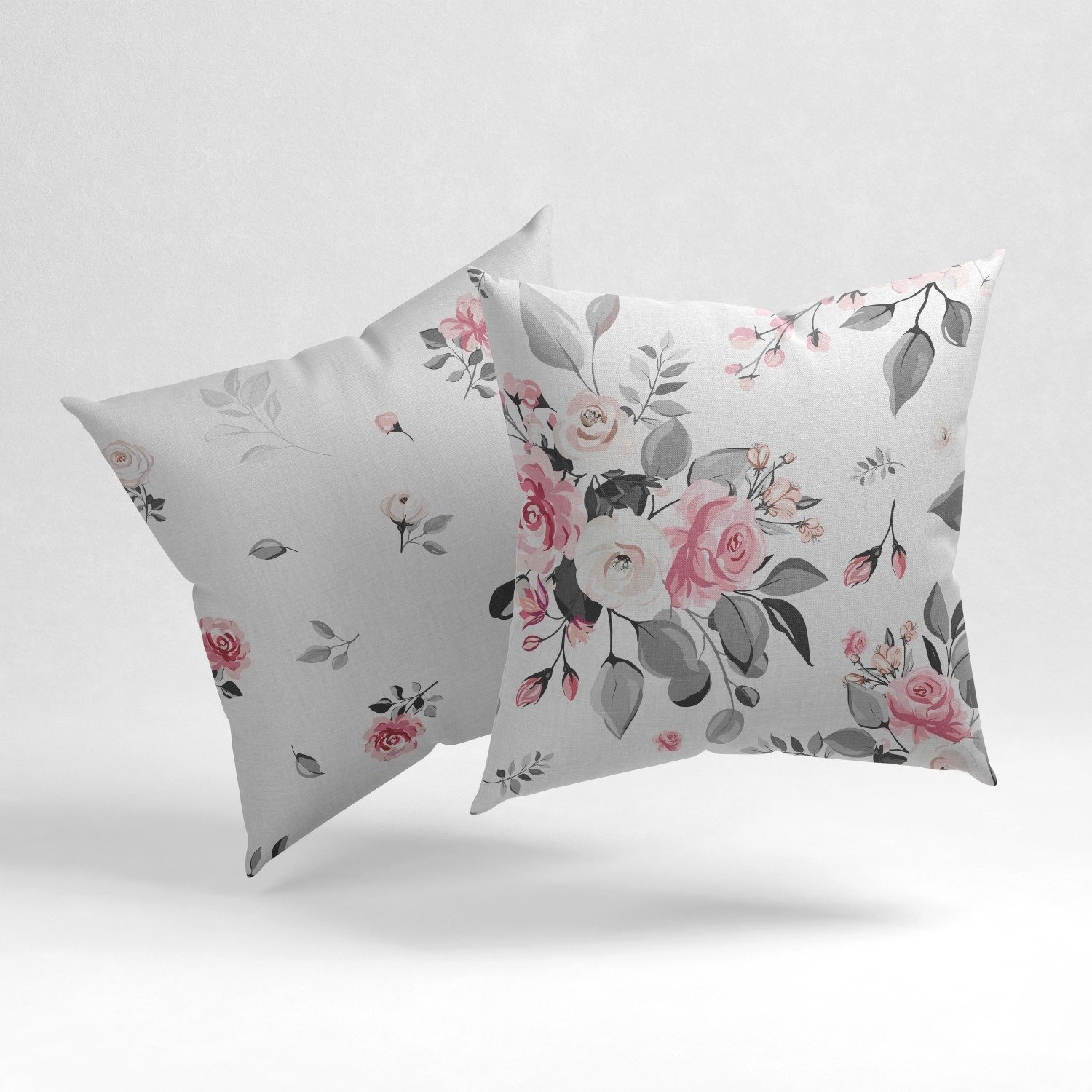 Set of 2 dusky floral cushion cover - Image 5