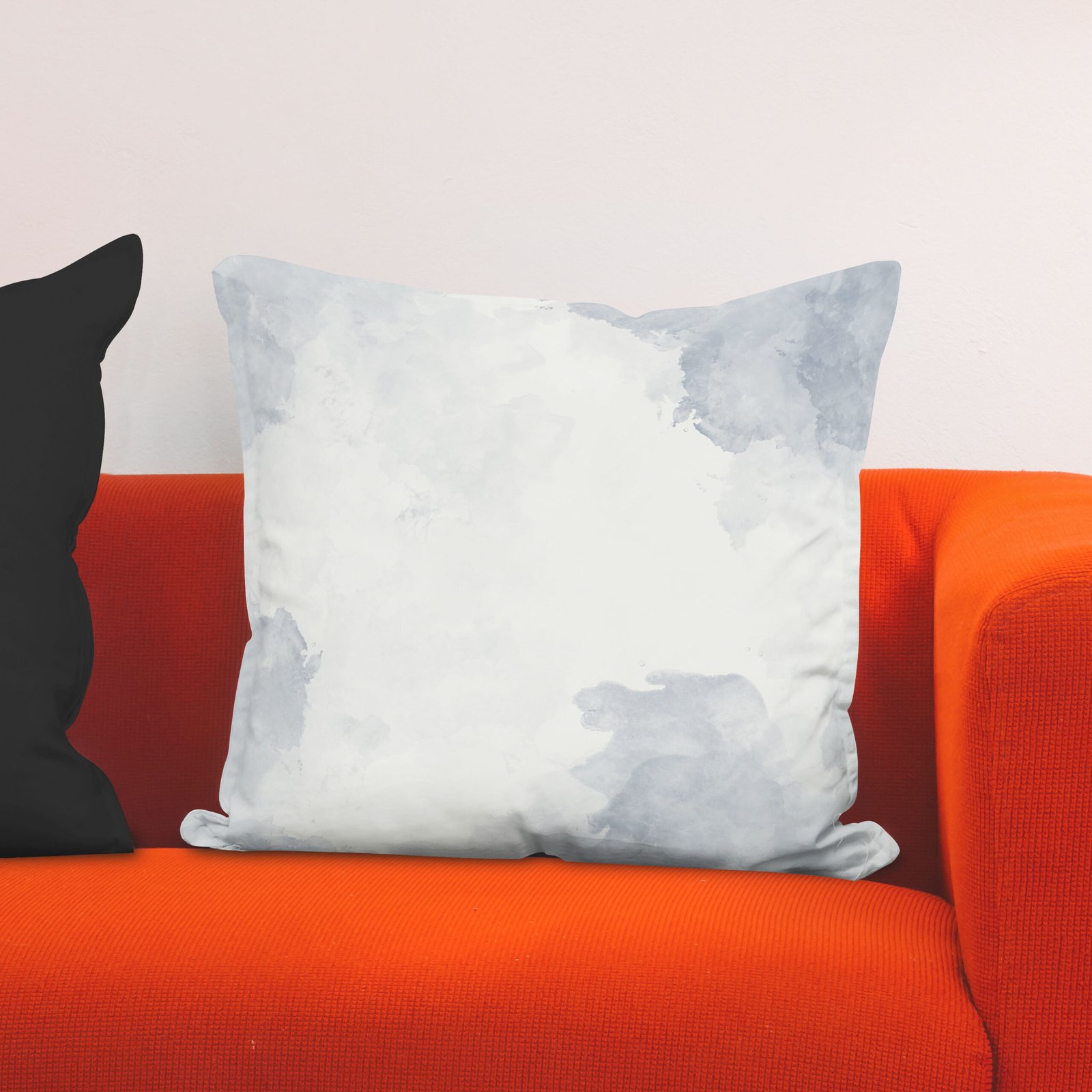 White watercolor speckle cushion cover - Image 4