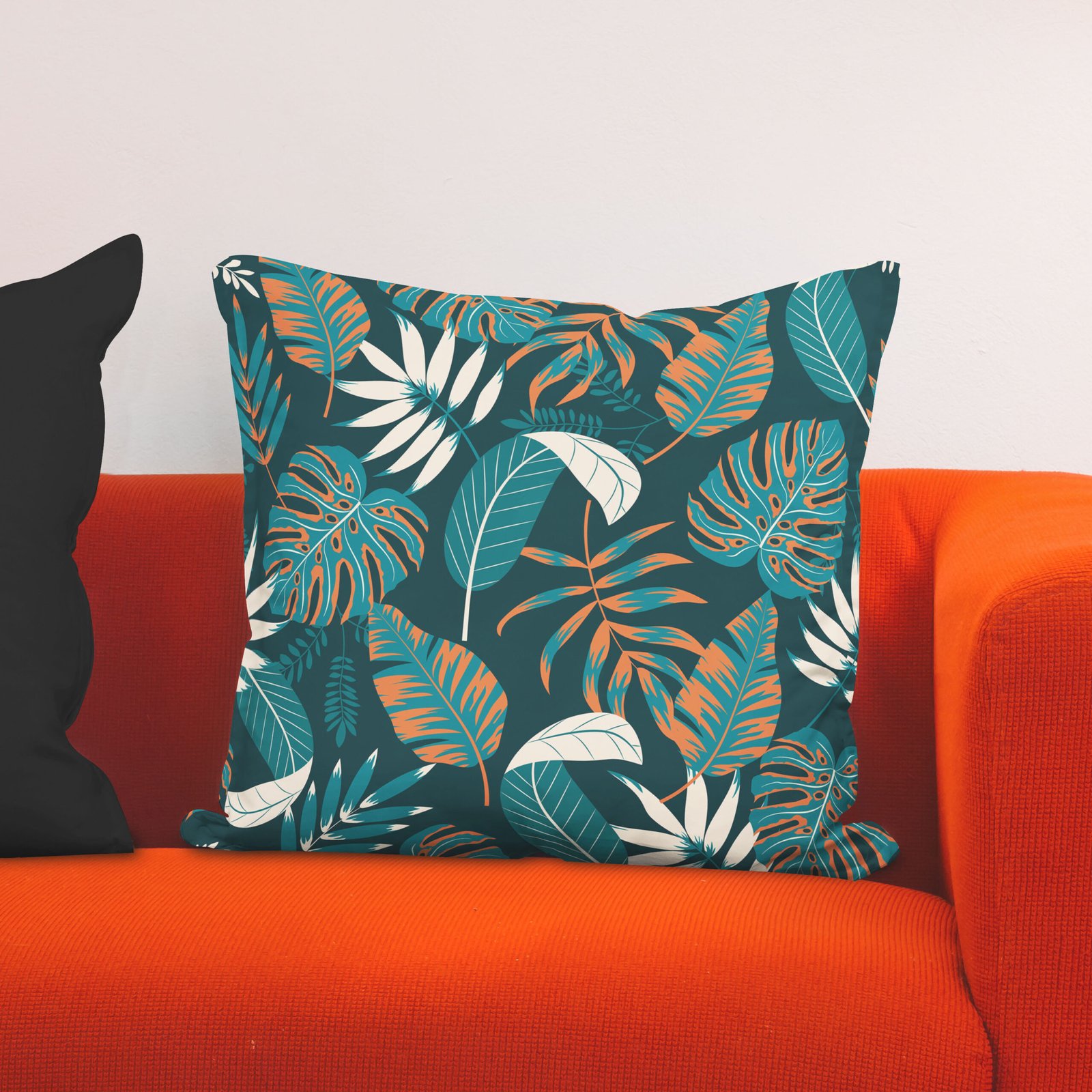 Seamless monstera leaves cushion cover - Image 5