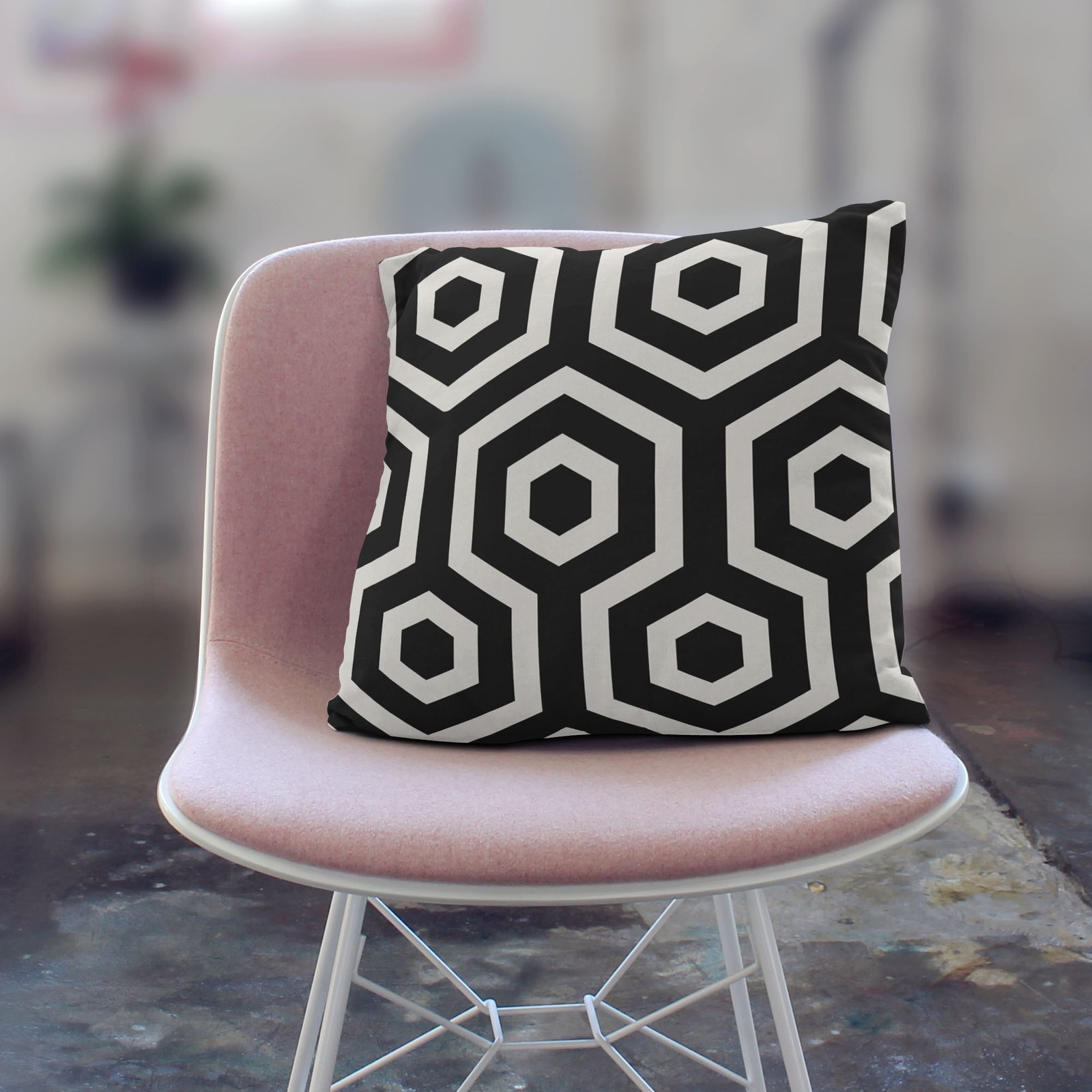 Japanese Pattern Black cushion cover - Image 2