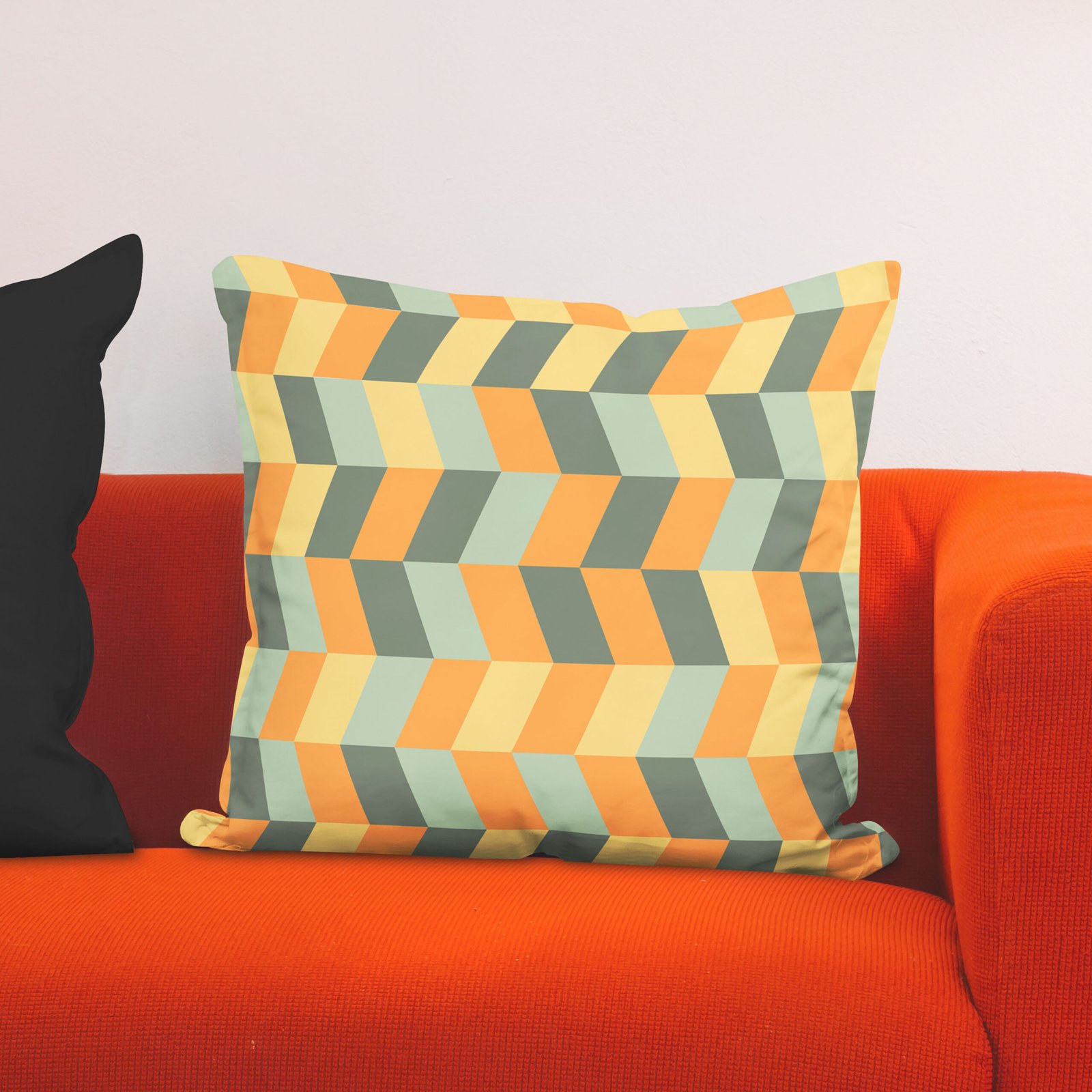 Black and white bear geometric cushion cover - Image 5