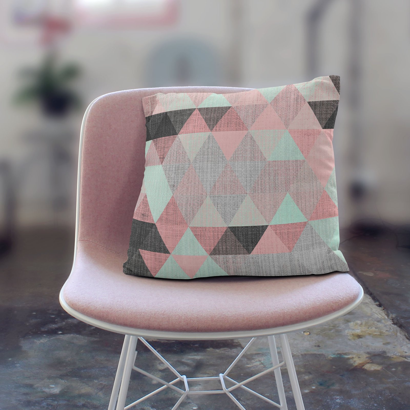 Geometric Scandinavian Art cushion cover - Image 2