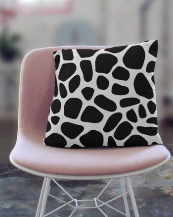 Black and white zebra print cushion cover