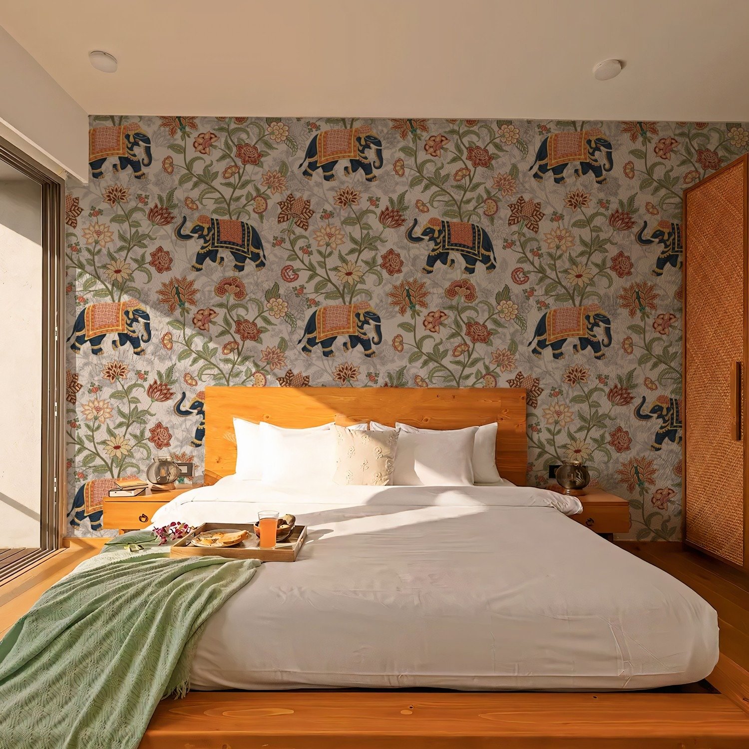 Elephant Symphony in Floral Harmony - Image 6